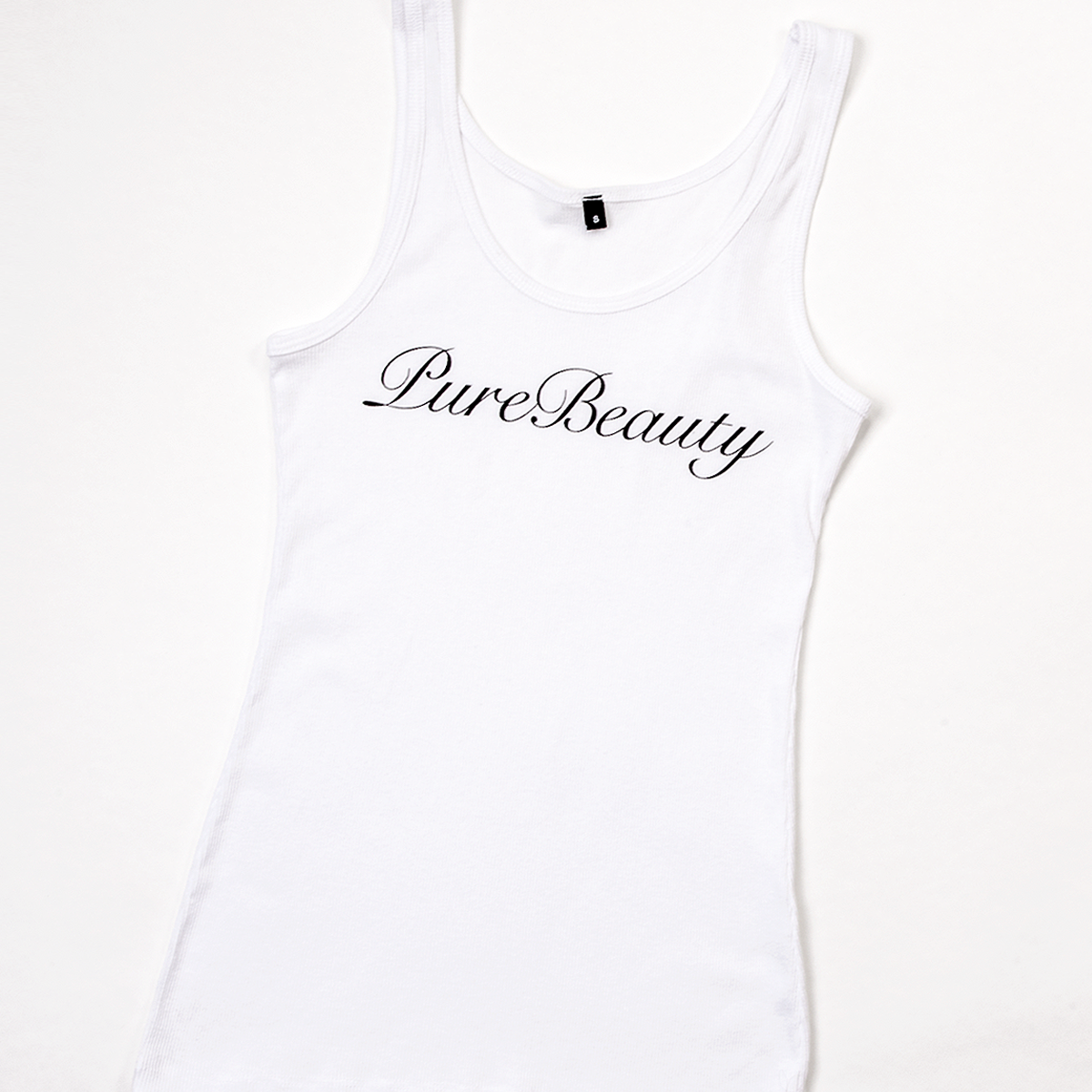 PB Script Ribbed Tank – Pure Beauty